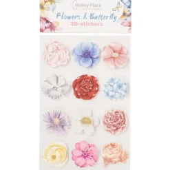 Office Essentials Hobby Flora Vlinder- En Bloemenstickers Print Sale
