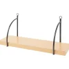 Merk Home Accents Bamboe Wandplank Zwart,Bruin