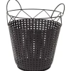 Merk Home Accents Metalen Mand Zwart Outlet