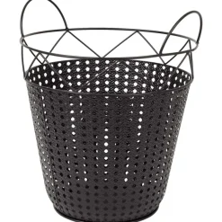 Merk Home Accents Metalen Mand Zwart Outlet