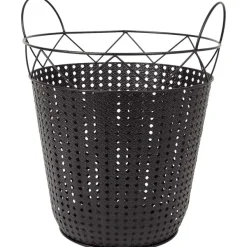 Merk Home Accents Metalen Mand Zwart Clearance