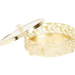 Merk Home Accents Metalen Opbergdoosje Goud,Zilver Sale