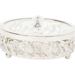 Merk Home Accents Metalen Opbergdoosje Goud,Zilver Sale