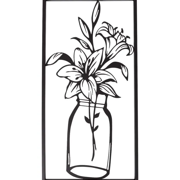 Merk Home Accents Wanddecoratie Zwart Sale