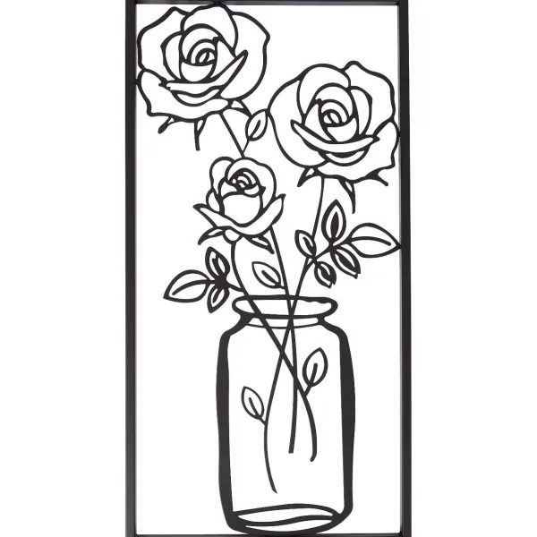 Merk Home Accents Wanddecoratie Zwart Sale