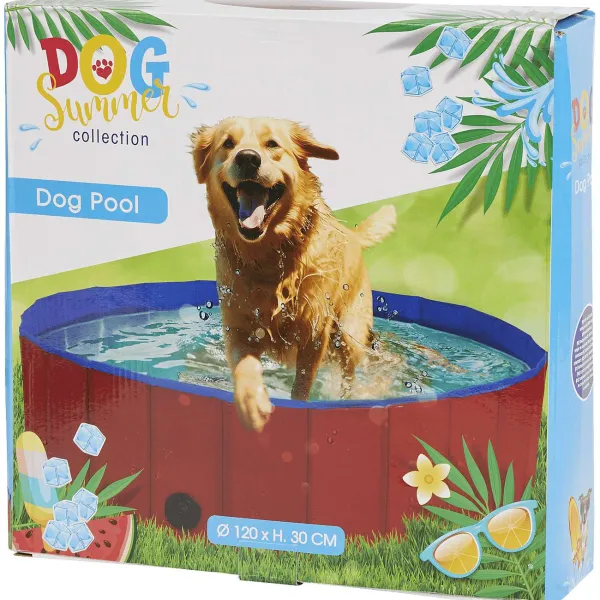 Merk Hondenzwembad Blauw,Rood New