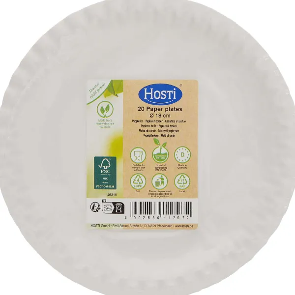 Merk Hosti Papieren Borden Wit Best