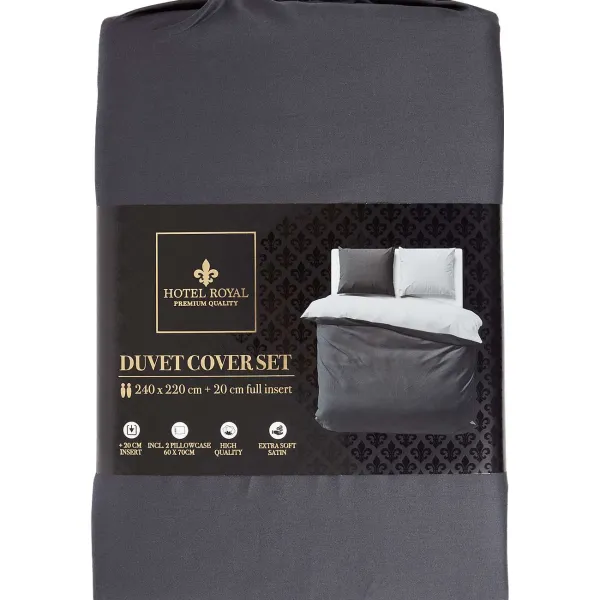 Hotel Royal Dekbedovertrek Beige,Grijs,Print,Wit Clearance