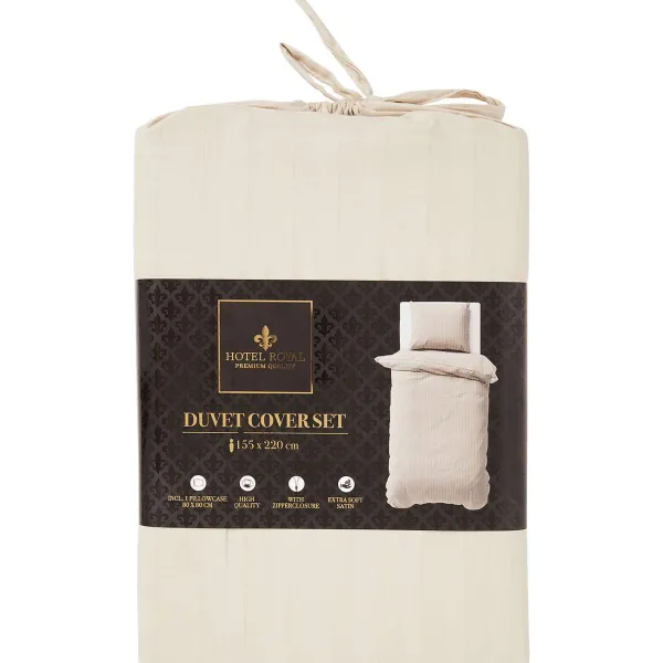 Hotel Royal Dekbedovertrek Beige,Grijs,Print,Wit Clearance