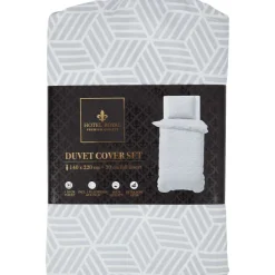 Hotel Royal Dekbedovertrek Blauw,Grijs,Print,Wit