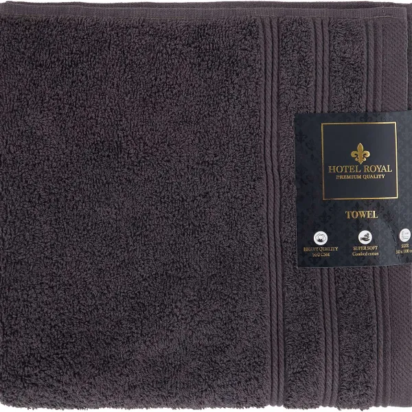 Hotel Royal Handdoek Antraciet Grijs