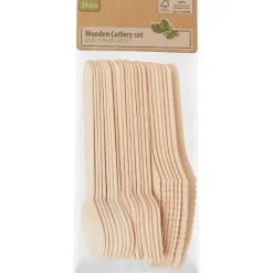 Merk Houten Bestekset Clearance