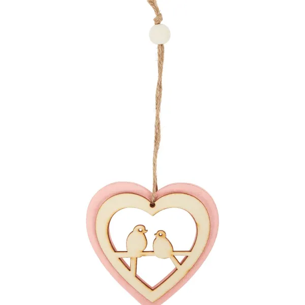 Merk Houten Hanger Groen,Roze,Wit New