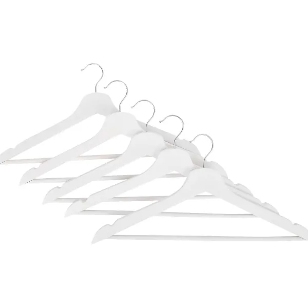 Merk Houten Kledinghangers Zwart,Wit New