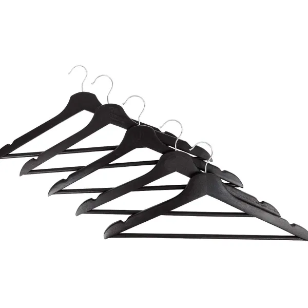 Merk Houten Kledinghangers Zwart,Wit New