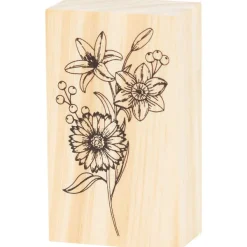 Office Essentials Houten Stempel Beige New