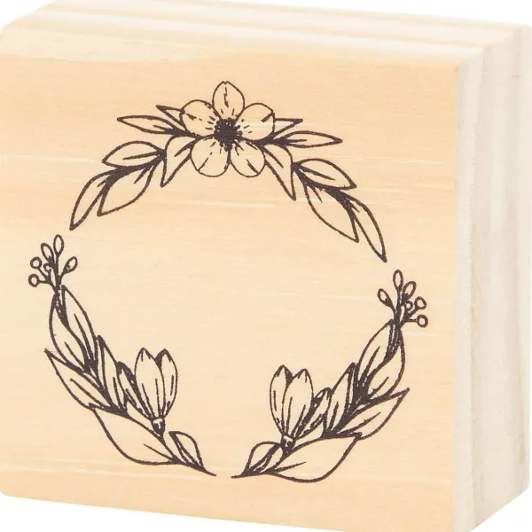Office Essentials Houten Stempel Beige New