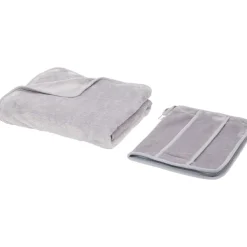 Froyak 2-In-1 Reisdeken & Reiskussen Beige,Blauw,Grijs