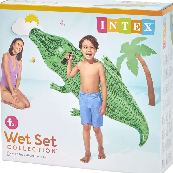 Intex Opblaaskrokodil Groen Clearance