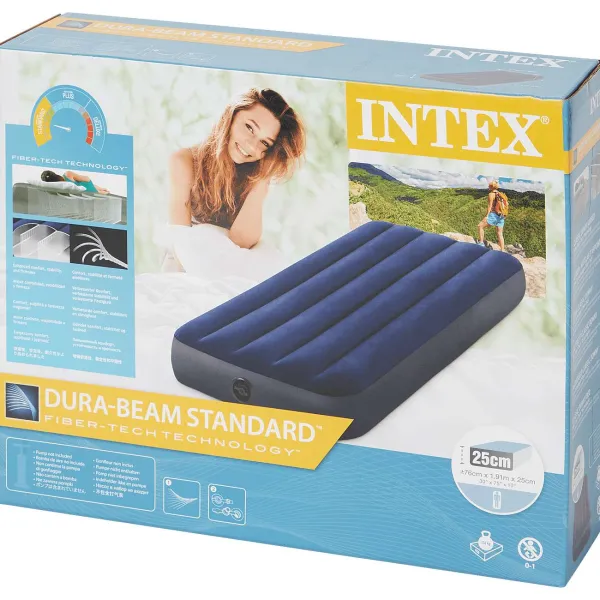 Intex 1-Persoonsluchtbed Blauw Hot