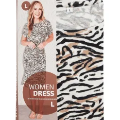 SuperTrash Jurk Print,Zwart Hot