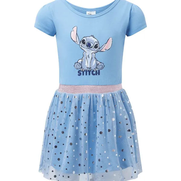 Multy Jurk Met Tule Blauw,Roze New