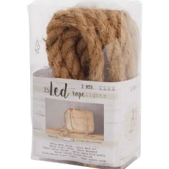Merk Jute Touw Met Ledverlichting Bruin Discount