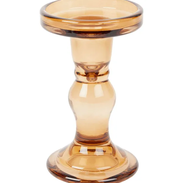 Merk Kaarsenhouder Grijs,Oranje,Transparant New