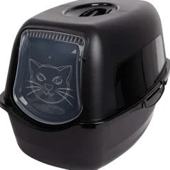 Merk Kattenbak Met Klapdeur Zwart Hot