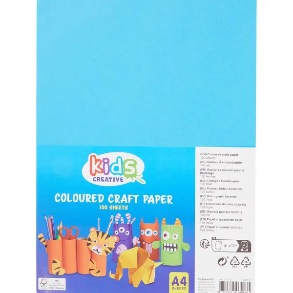 Kids Creative Gekleurd Knutselpapier Meerkleurig Clearance
