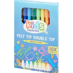 Kids Creative Viltstiften Met Dubbele Punt Meerkleurig Outlet