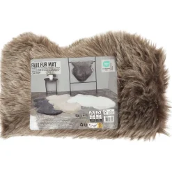 Merk Kleed Van Imitatiebont Beige,Grijs,Wit,Zwart New