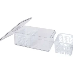 Lock & Lock Koelkast-Opbergbak Wit,Zwart