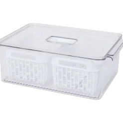 Lock & Lock Koelkast-Opbergbak Wit,Zwart