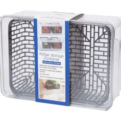 Lock & Lock Koelkast-Opbergbak Wit,Zwart