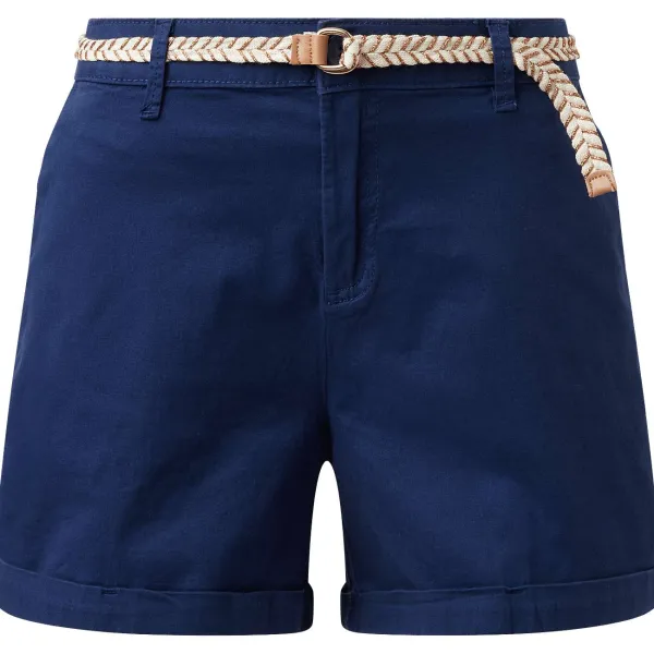 SuperTrash Korte Broek Met Riem Beige,Blauw,Groen Discount