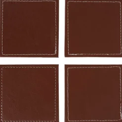 Rösle Kunstleren Onderzetters Zwart,Bruin,Grijs Hot