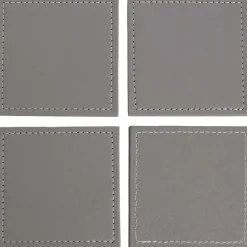 Rösle Kunstleren Onderzetters Zwart,Bruin,Grijs Hot