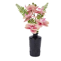 Merk Kunstorchidee In Glazen Flesje Meerkleurig Hot