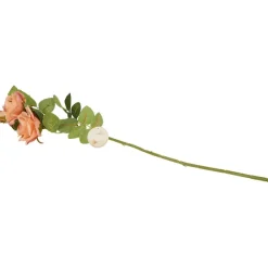 Merk Kunstroos Op Steel Roze,Rood,Wit Online