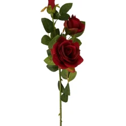 Merk Kunstroos Op Steel Roze,Rood,Wit Online