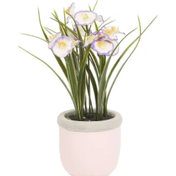 Merk Kunstzomerbloemen In Pot Geel,Paars,Roze,Wit Discount