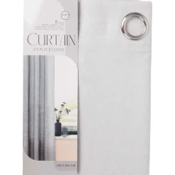 C&C Linnenlook Gordijn Beige,Grijs,Wit Best