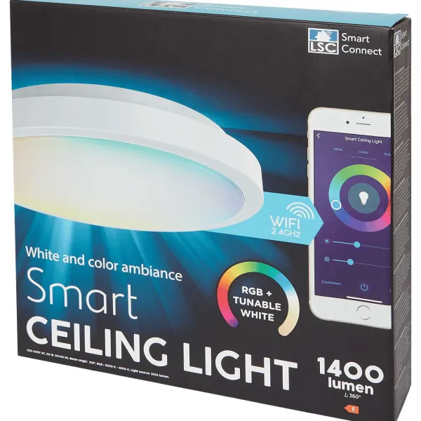 LSC Smart Connect Plafondlamp Wit Hot