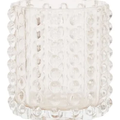 Merk Lumero Glazen Theelichthouder Met Reli F Bruin,Taupe,Transparant Best