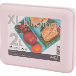 Lock & Lock Lunchbox Met Vakken Zwart,Blauw,Groen,Roze Clearance