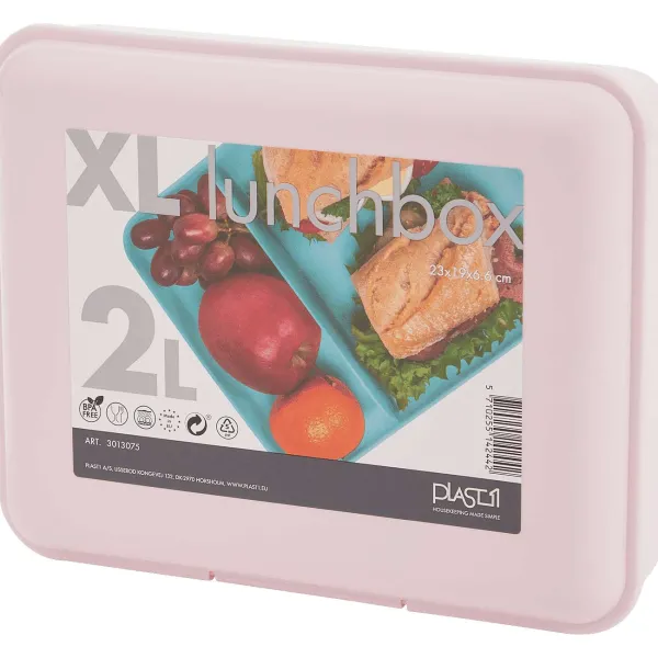 Lock & Lock Lunchbox Met Vakken Zwart,Blauw,Groen,Roze Clearance
