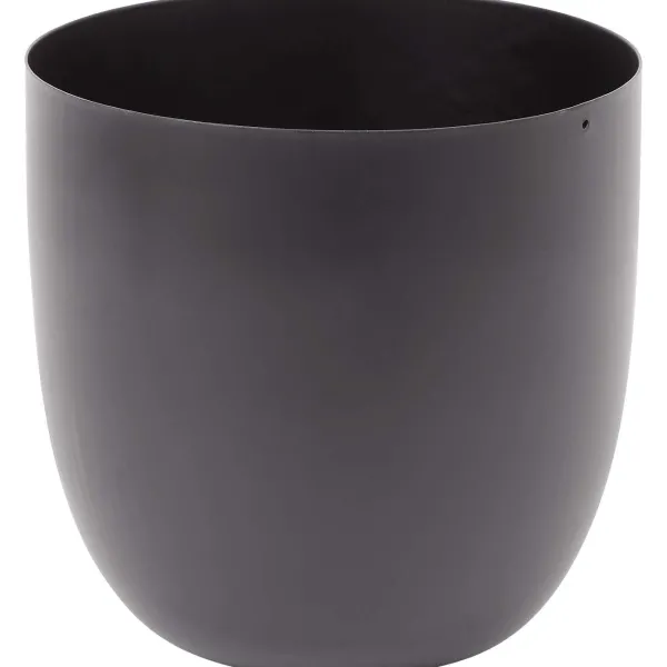 Merk Metalen Bloempot Zwart Sale