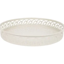 Merk Metalen Dienblad Roze,Wit