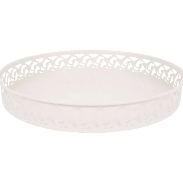 Merk Metalen Dienblad Roze,Taupe Clearance